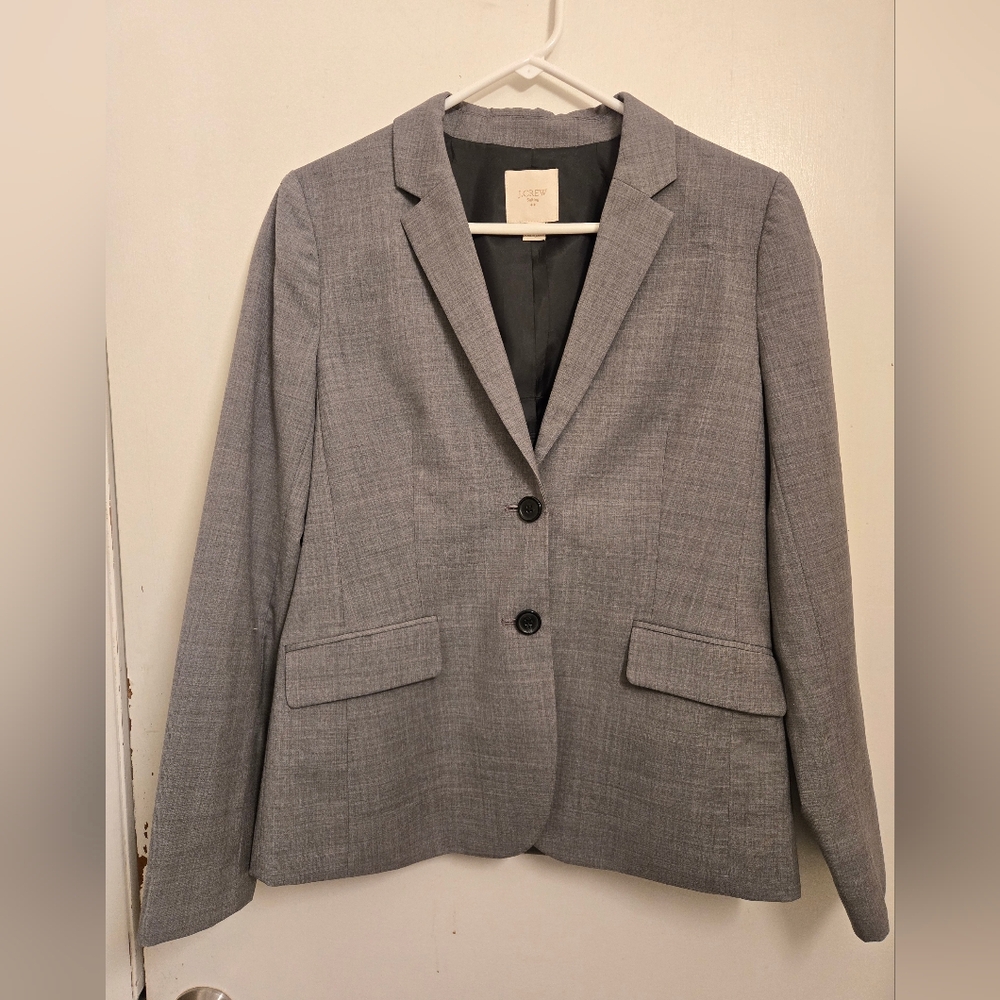 J Crew Womens Original Schoolboy Blazer In Gray Size 10